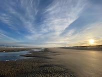 Zandvoort beach at sunrise - only a 10 minute walk from the hotel. Gorgeous!