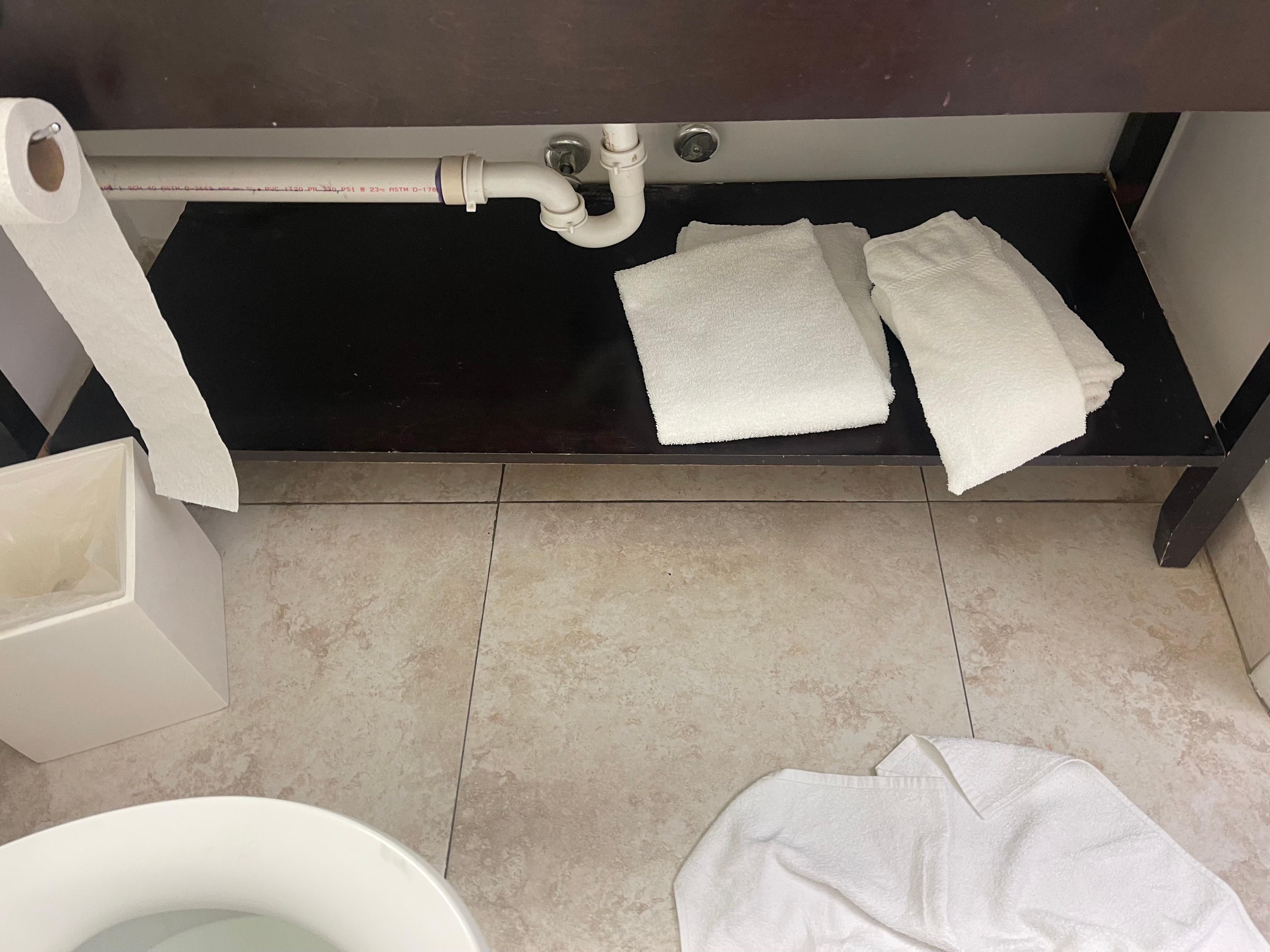 Under bathroom vanity