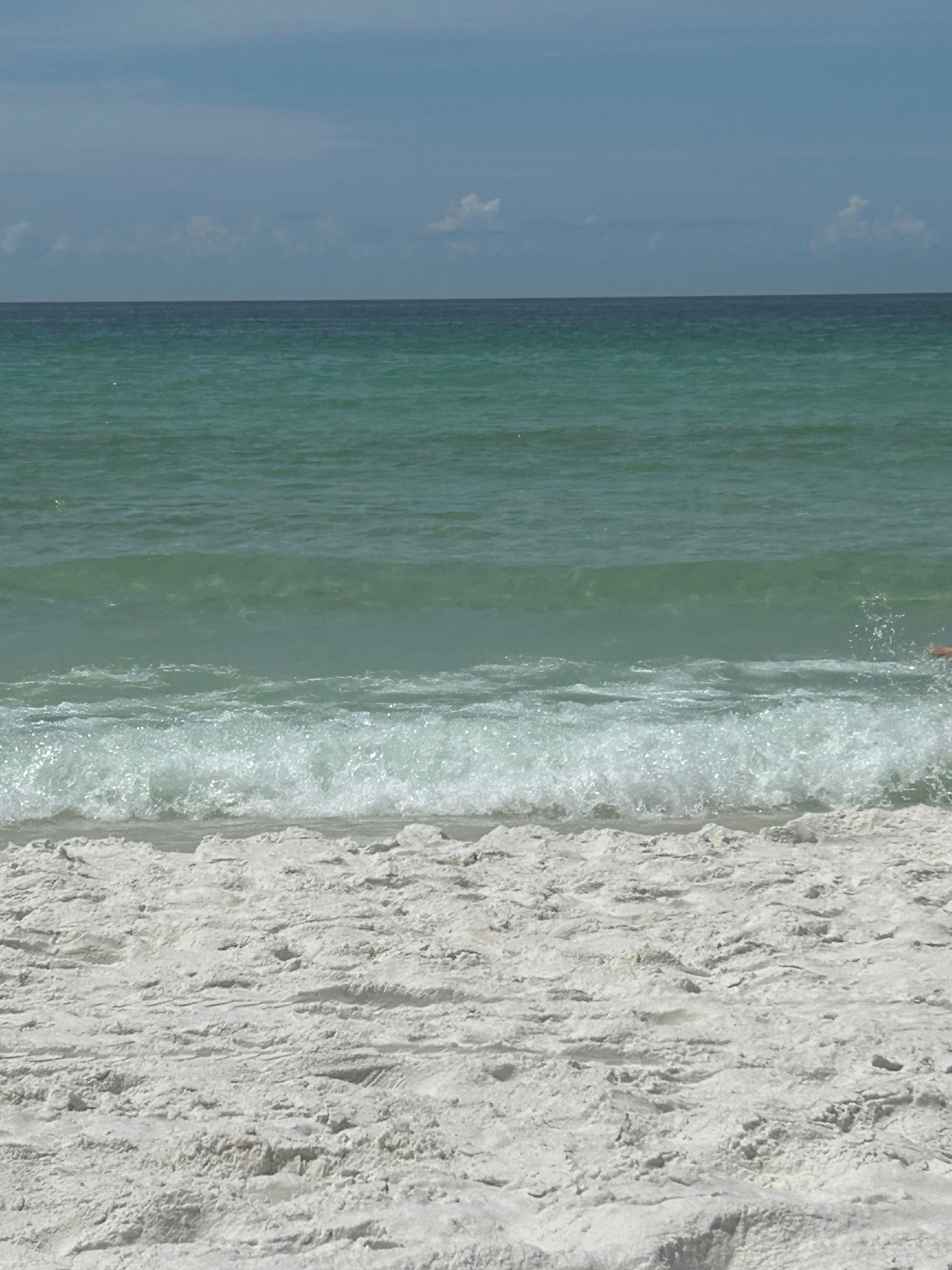 Powdery soft white sand and clear water