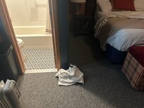 Picture of dirty linen from previous guest