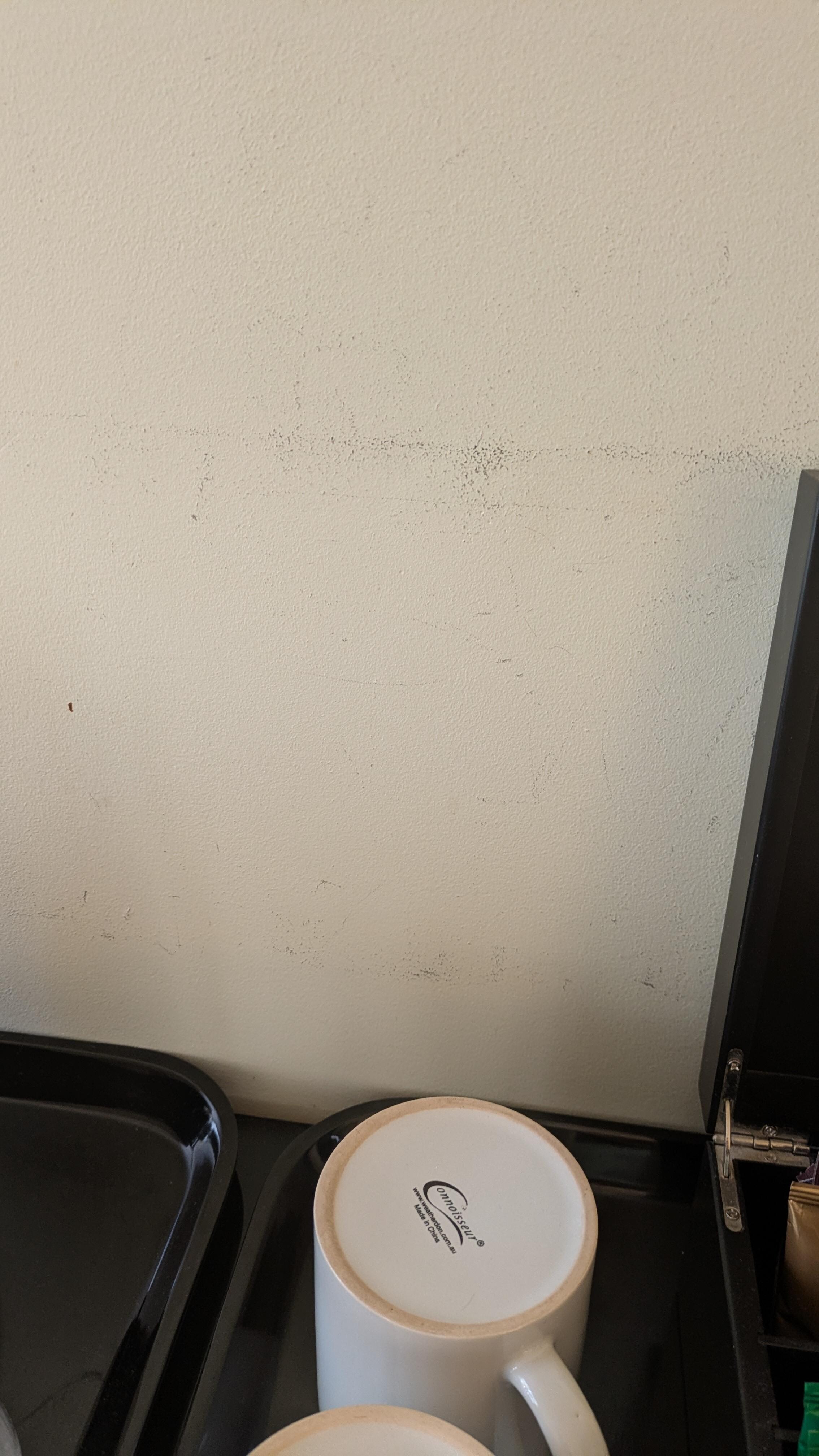 Painting needed. Photo isn't showing how bad it was.