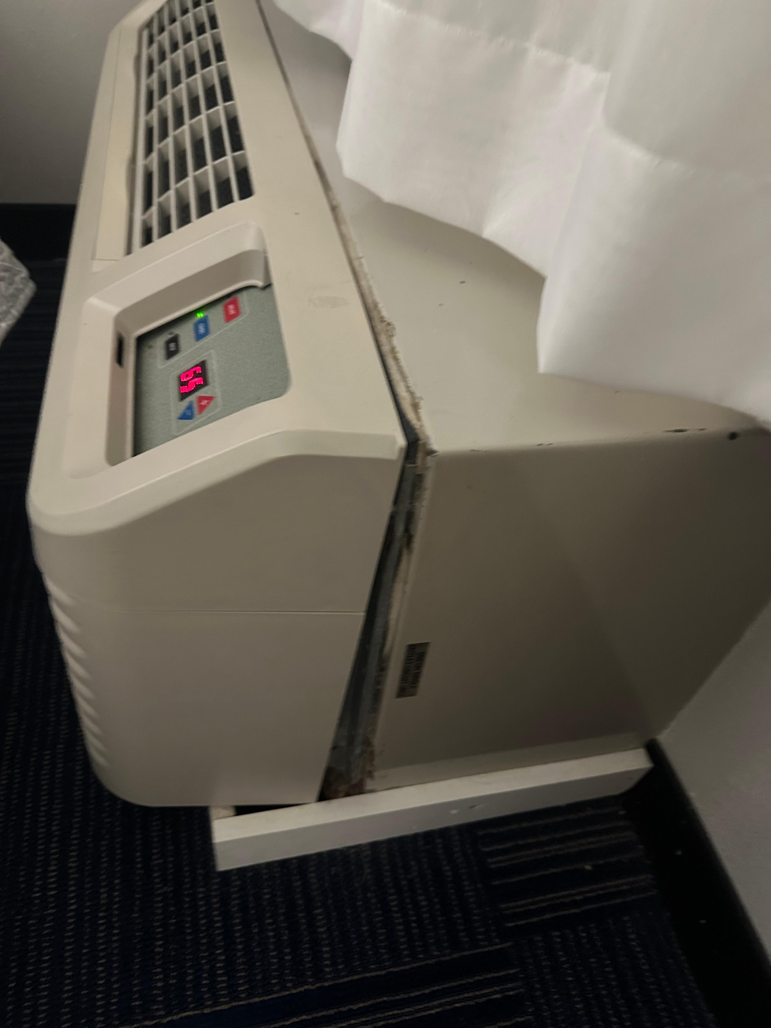 Cracked air conditioner