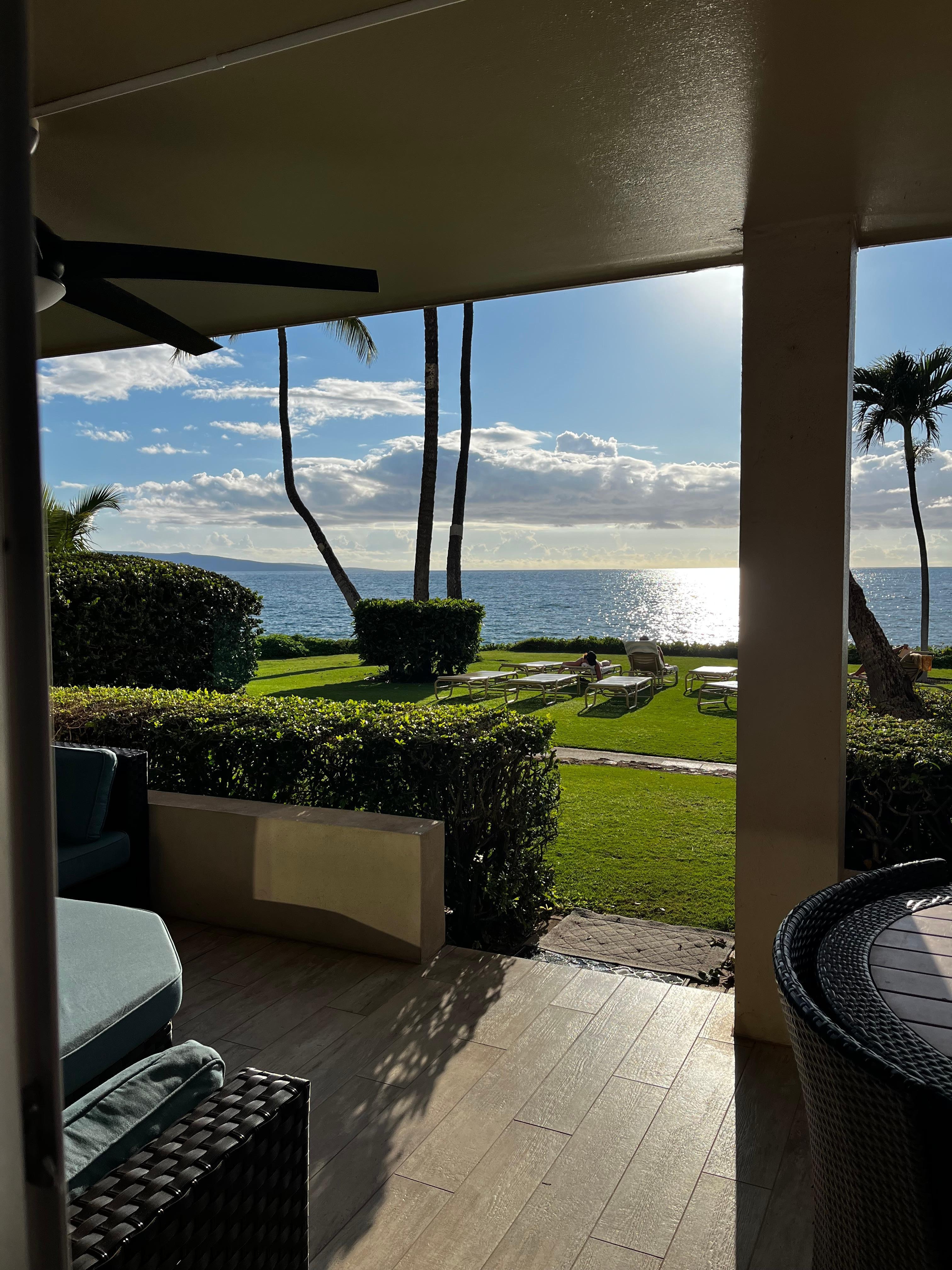 View from the lanai