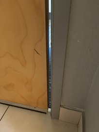 inside view - door completely closed