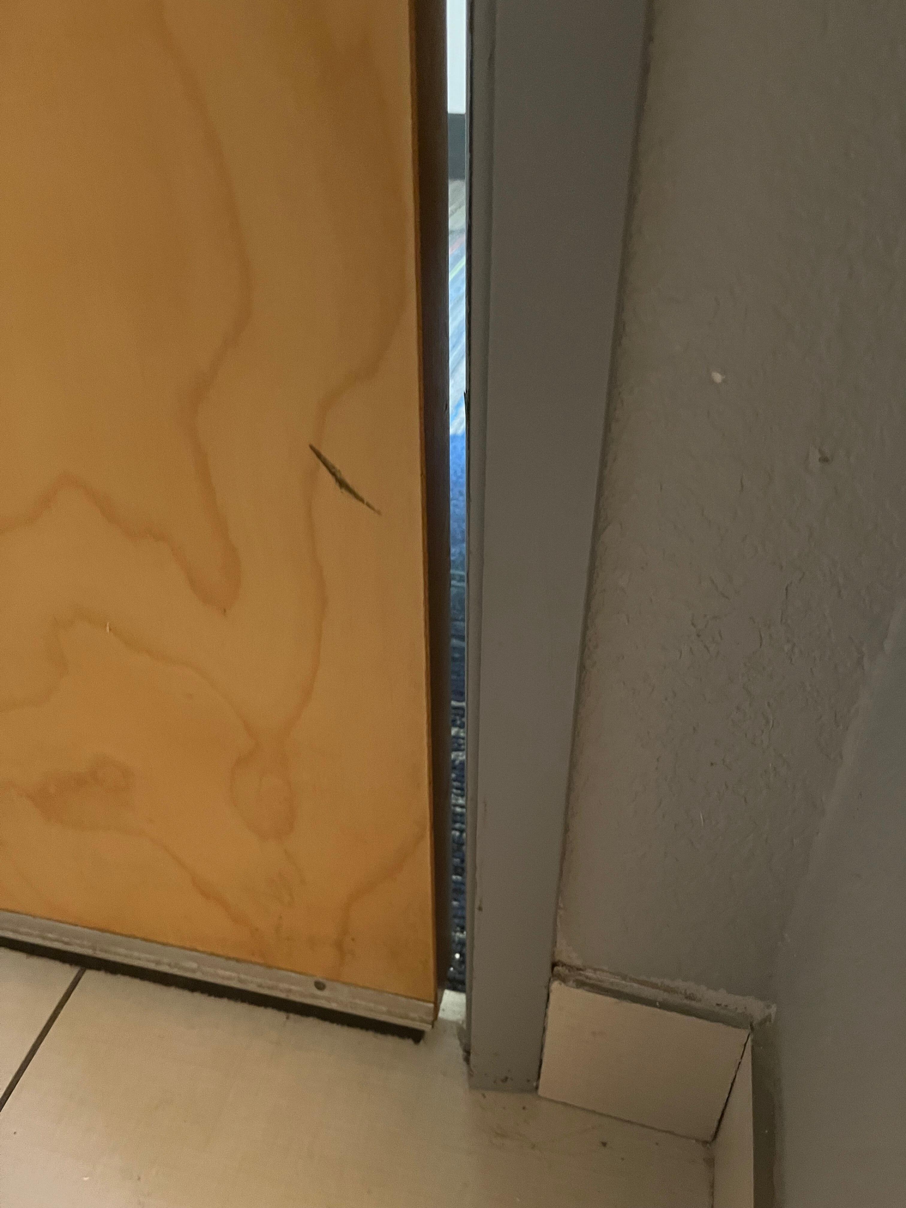 inside view - door completely closed