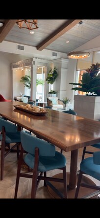 Off breakfast area w/pool view