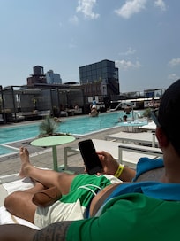 Rooftop pool
