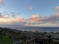 Sunset from the bedroom balcony