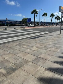 Two min walk from airport.