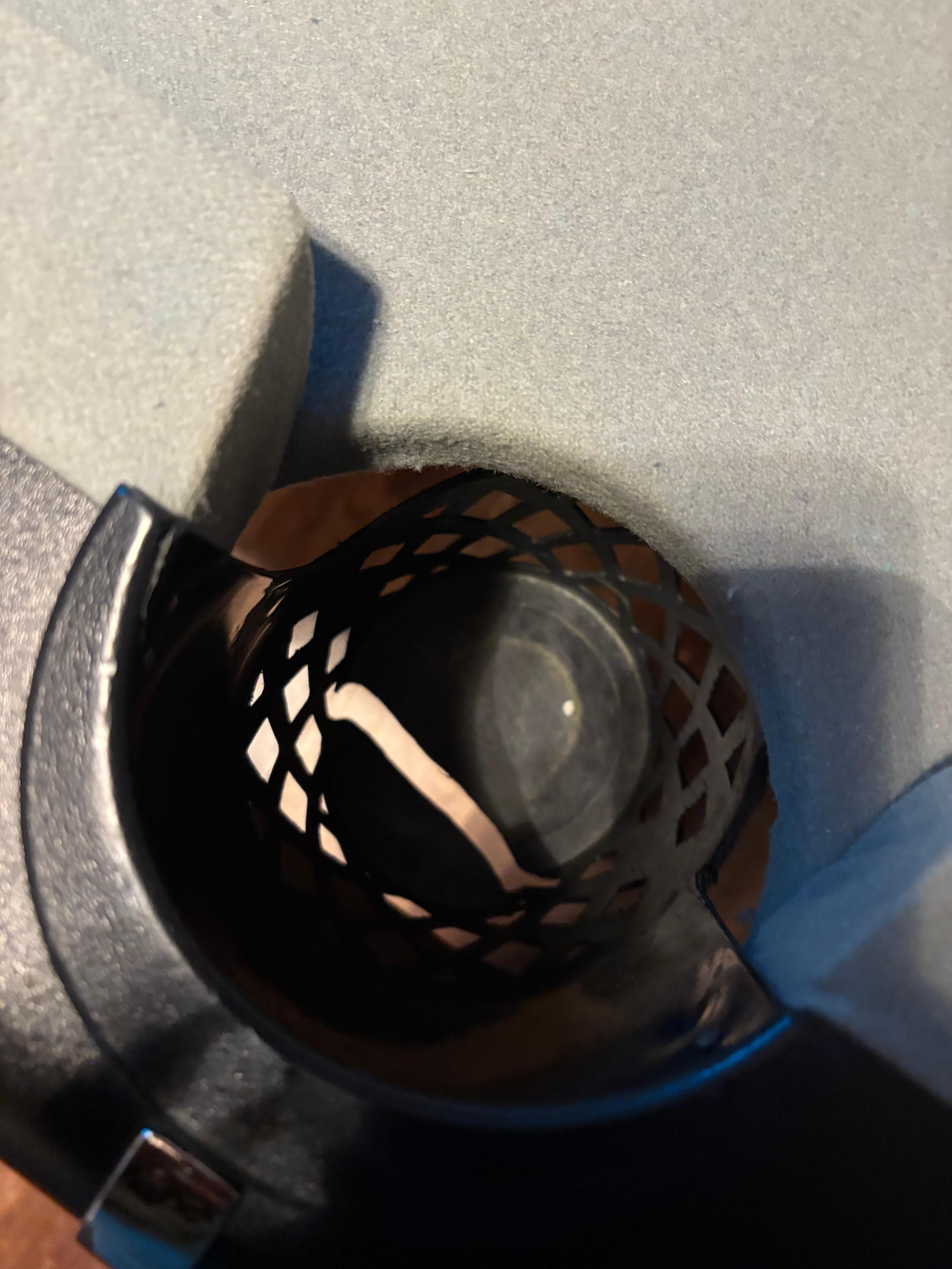 The other pool table pocket that was broken 
