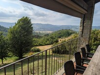 Der wundervolle Blick vom Balkon.