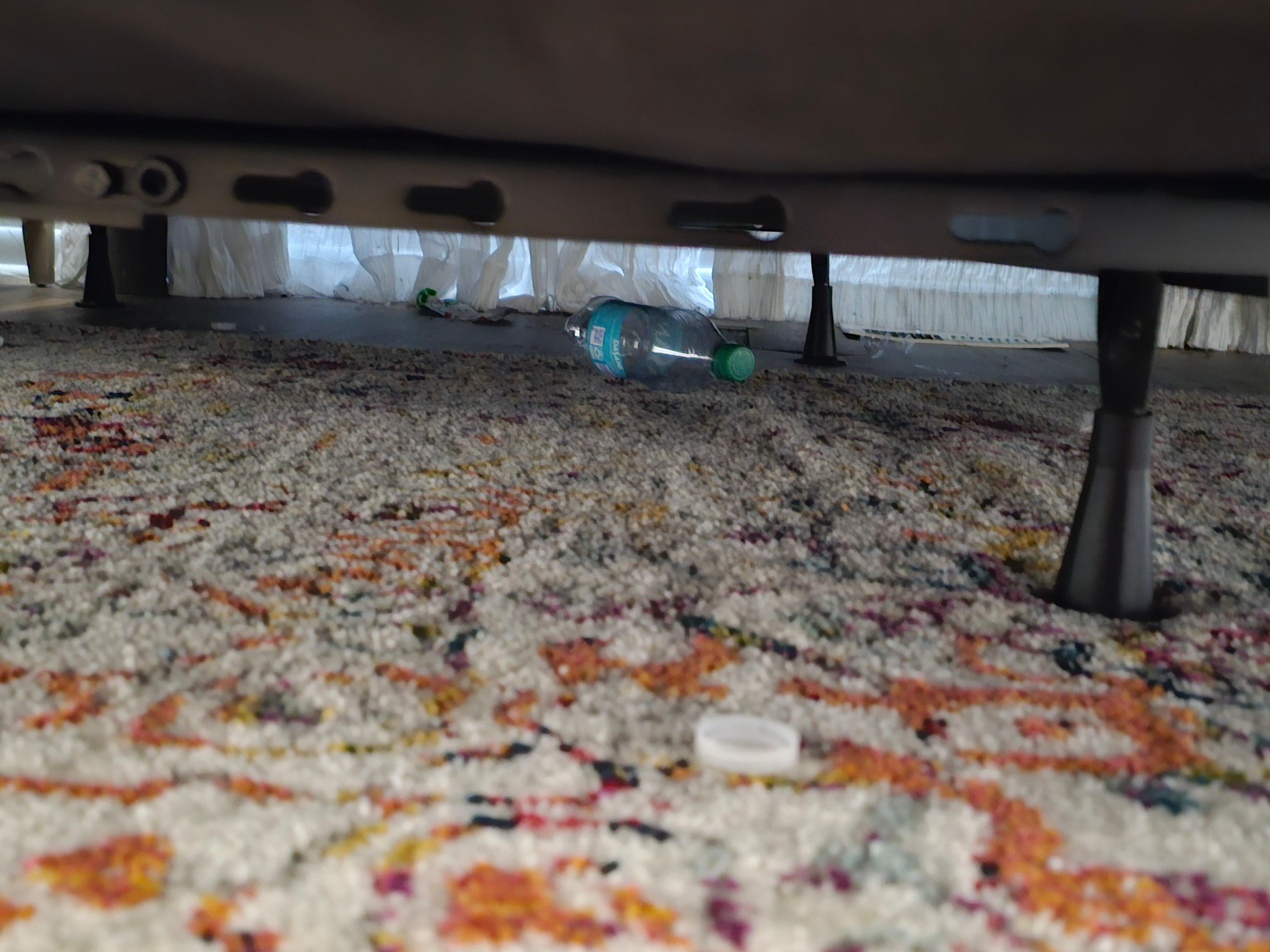 items under bed in room 1