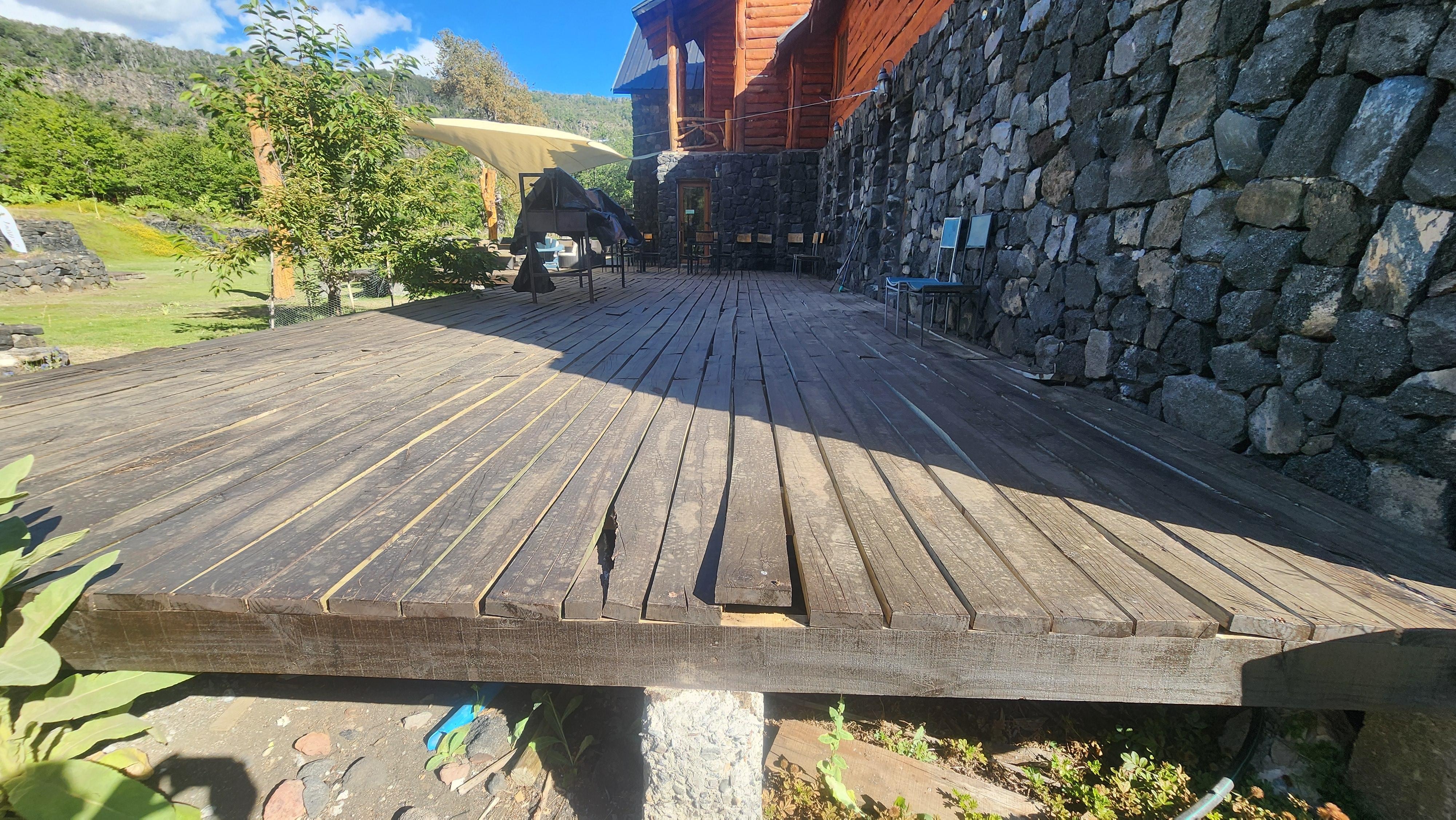 Terrace unsafe / needs replacement