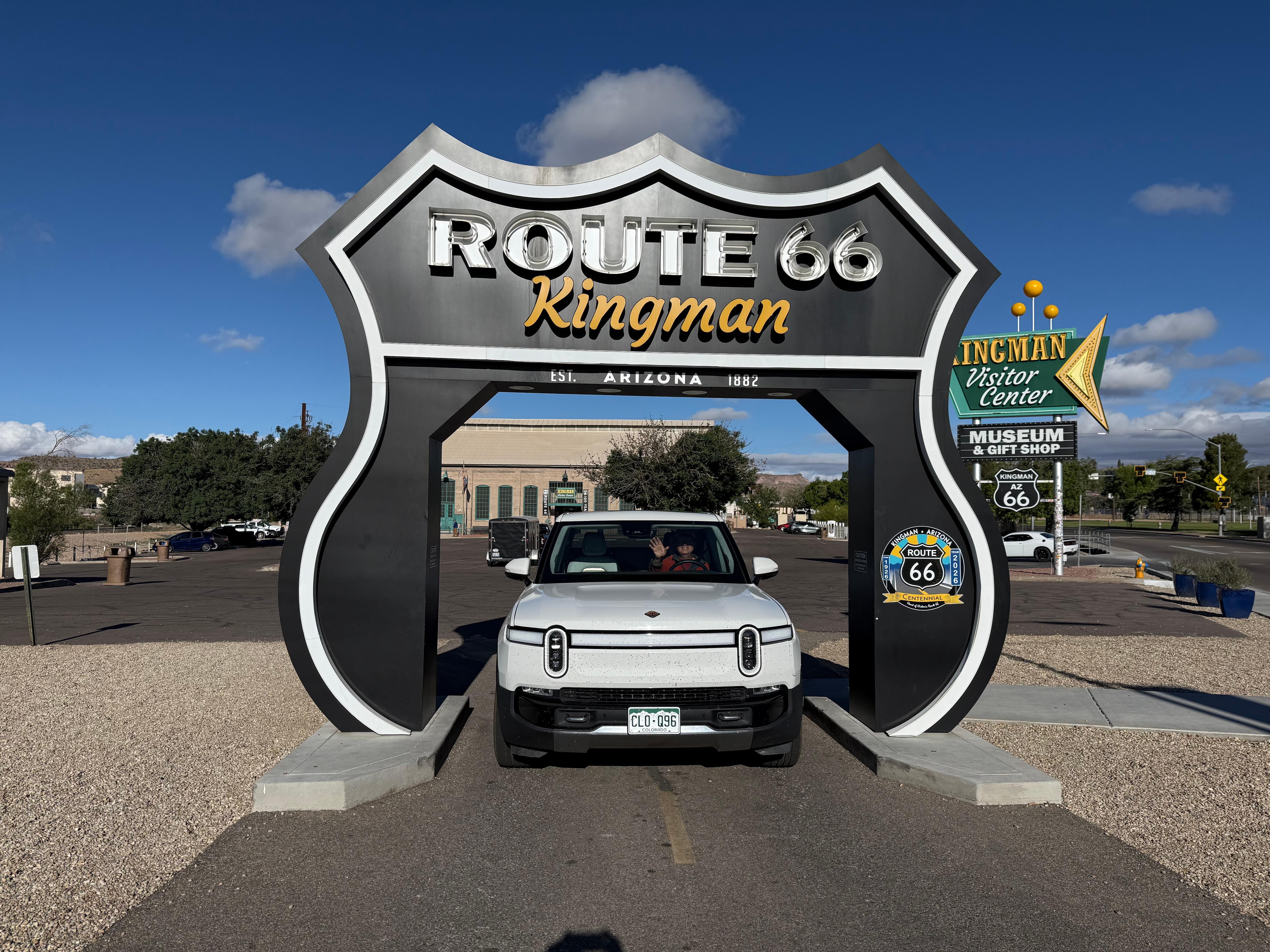 Kingman Arizona Rte 66 museum and ev charger stop. 