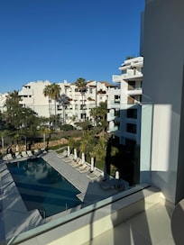 Ausblick vom ersten Balkon