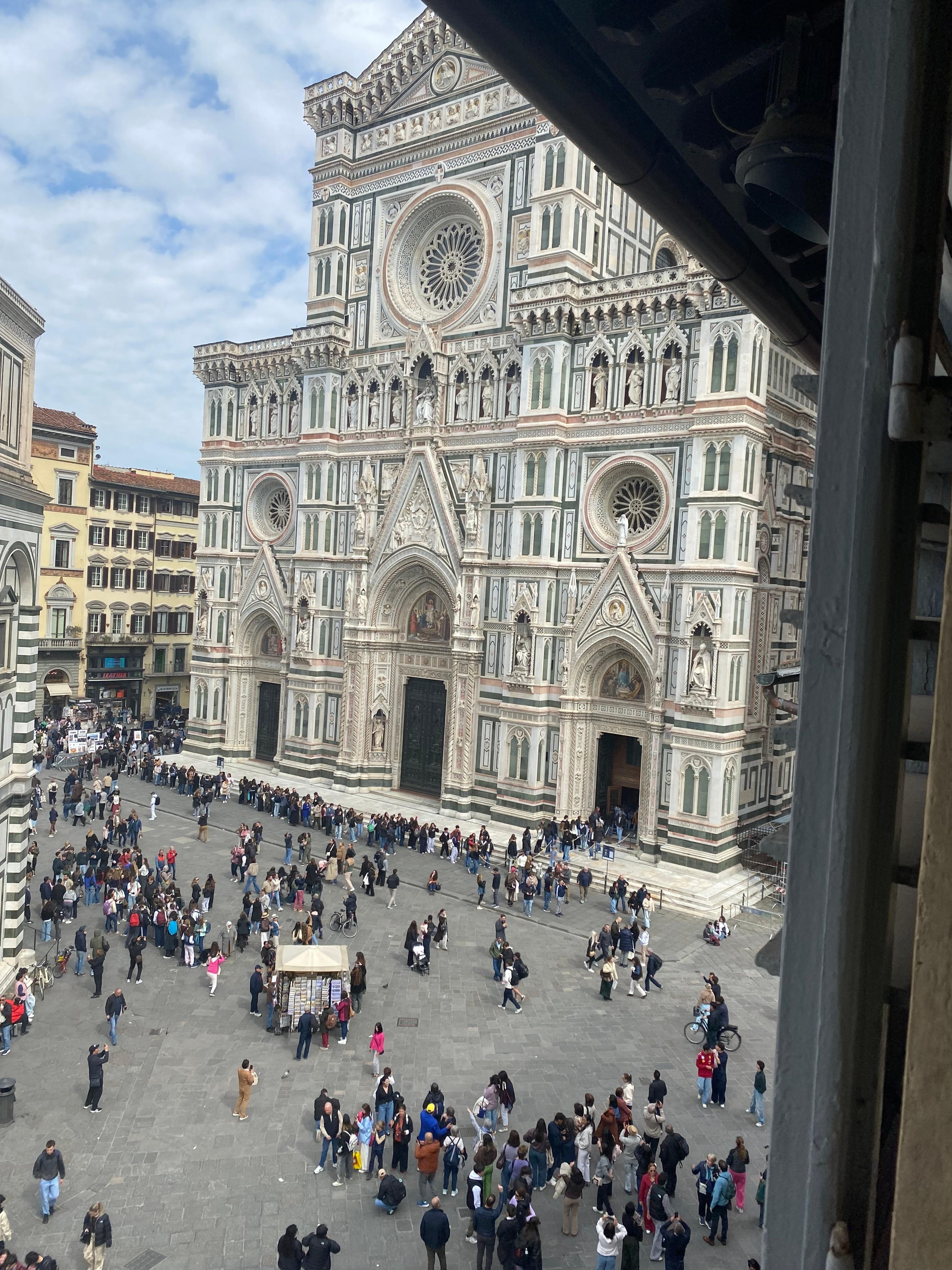 The view was everything! I loved the tolling of the bells and the music on the street. Sweet Florence, I am in love with the city. 