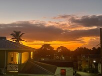 Ausblick aus der Wohnung. Man sieht sogar das Meer 🥰
