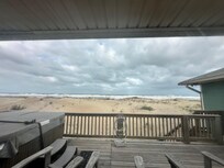 This is the view from the deck by the hot tub now