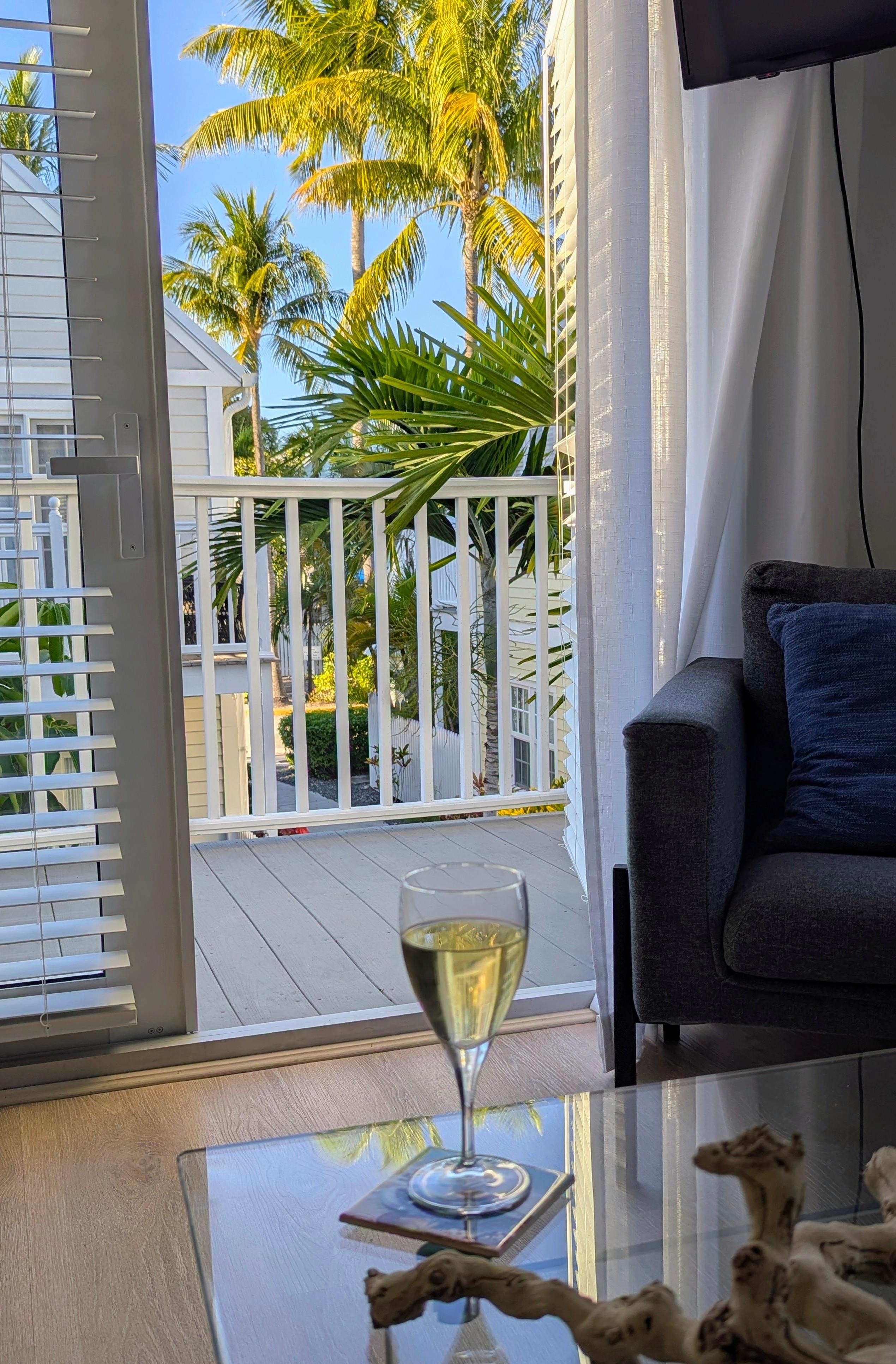 Wine in the evening before heading out to dinner
