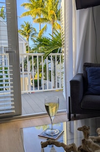 Wine in the evening before heading out to dinner