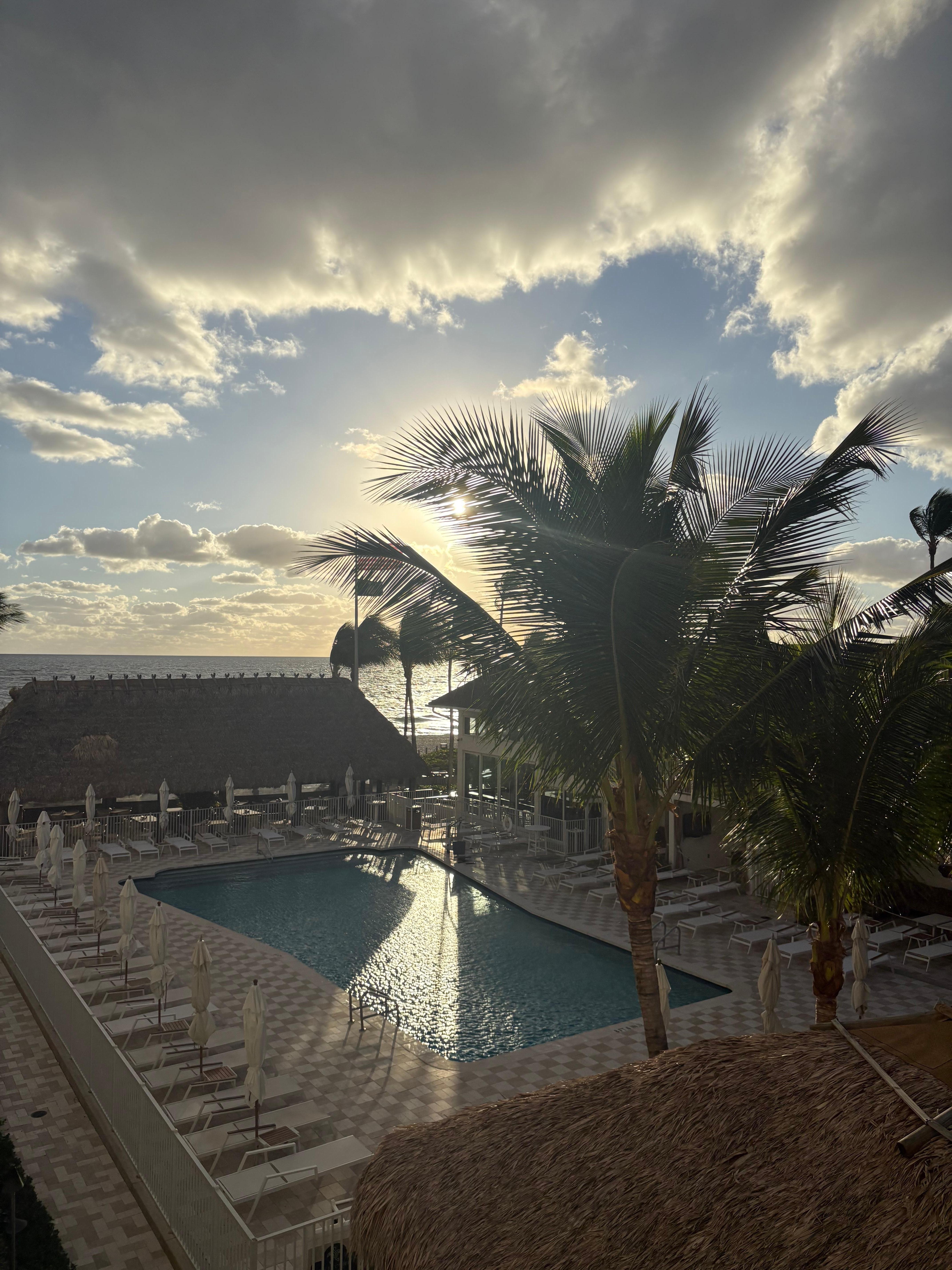 View from our balcony. 