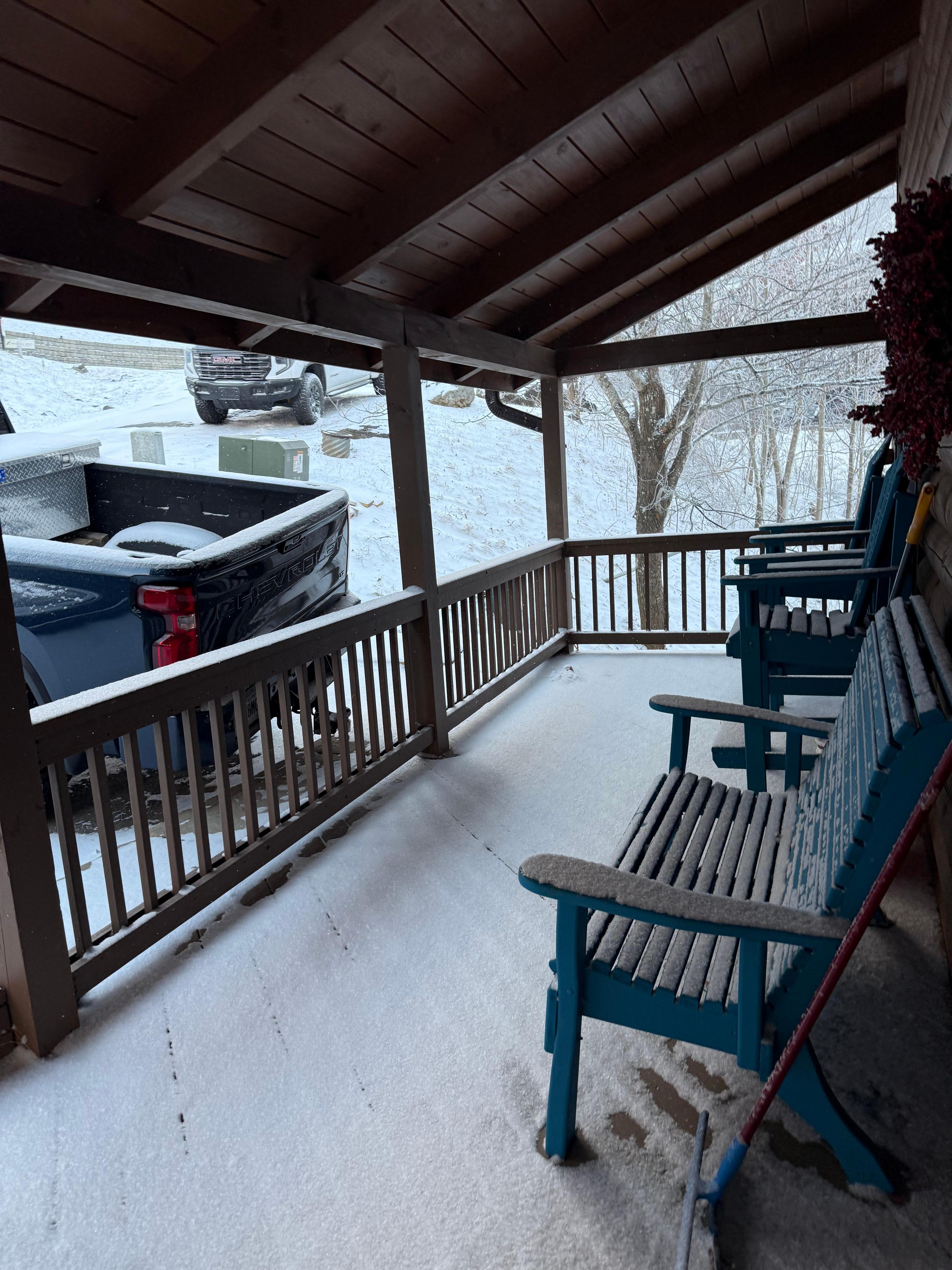 We were lucky enough to have snow!!