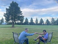 Golf course off back deck
