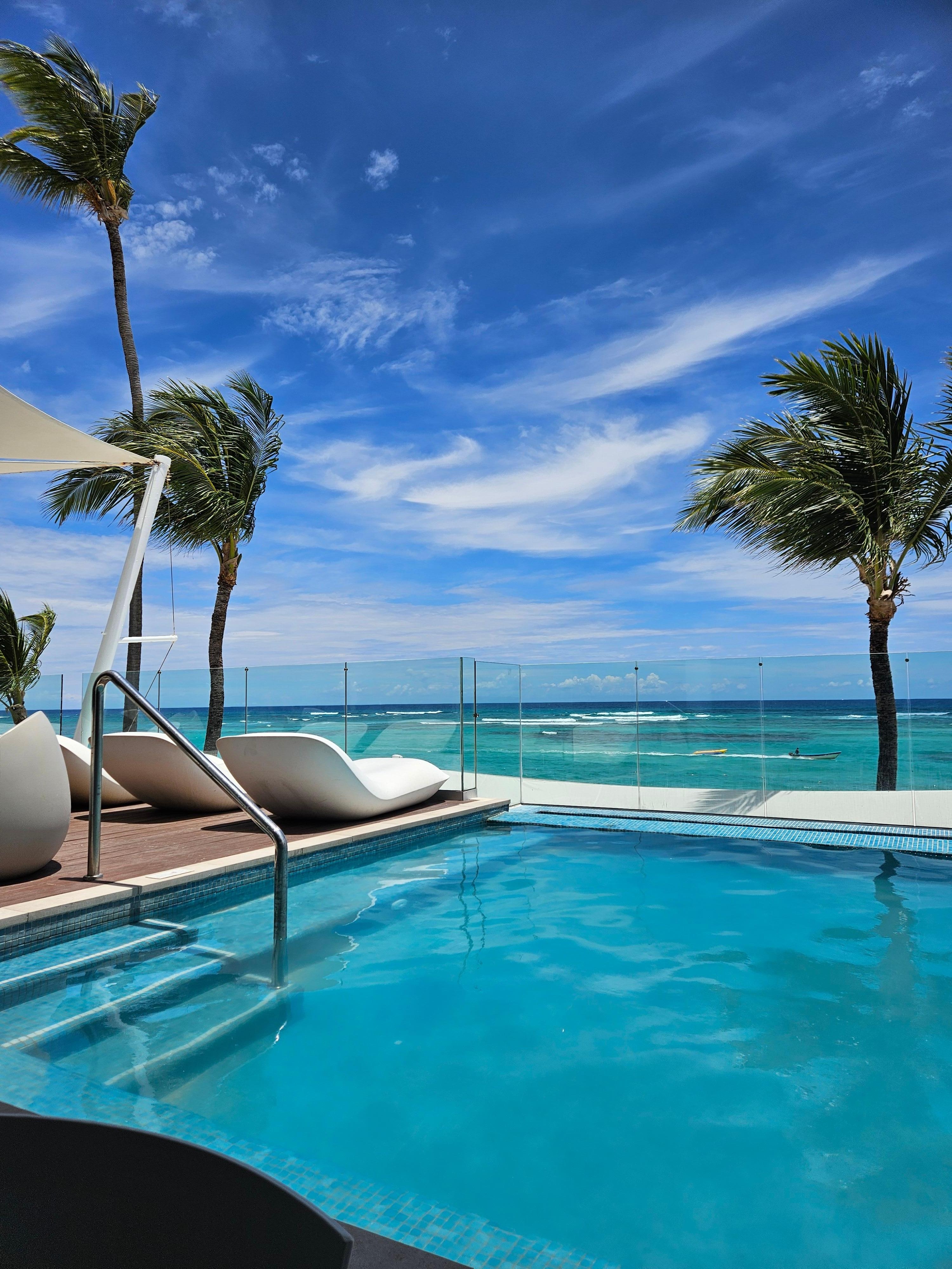 View from the privilage club beach lounge