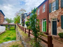 Next to the canal path.