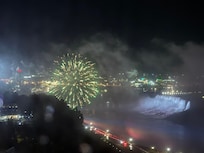 A great view of the fireworks, too!
