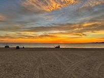View of the beach from the home