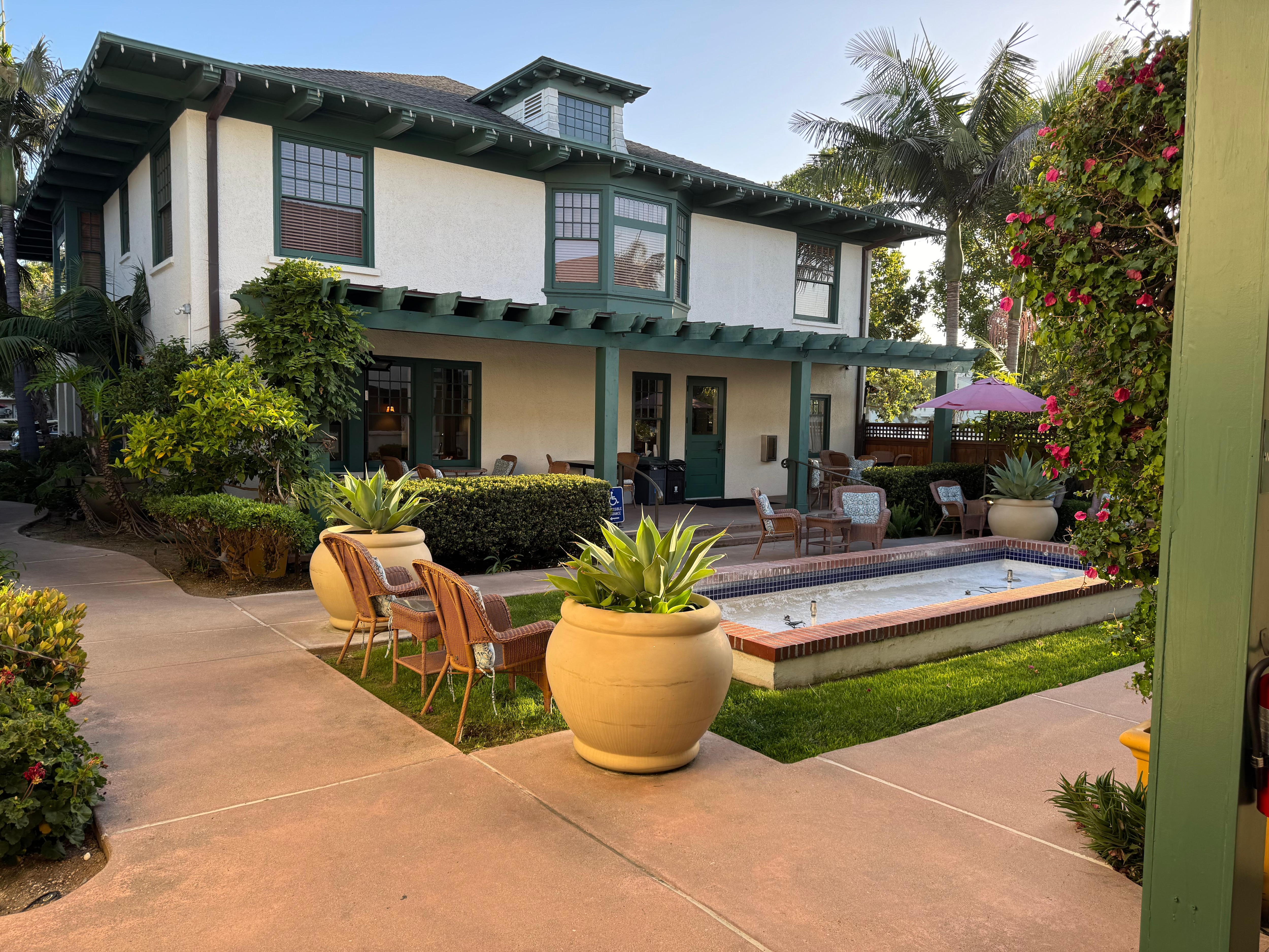 Welcoming back patio