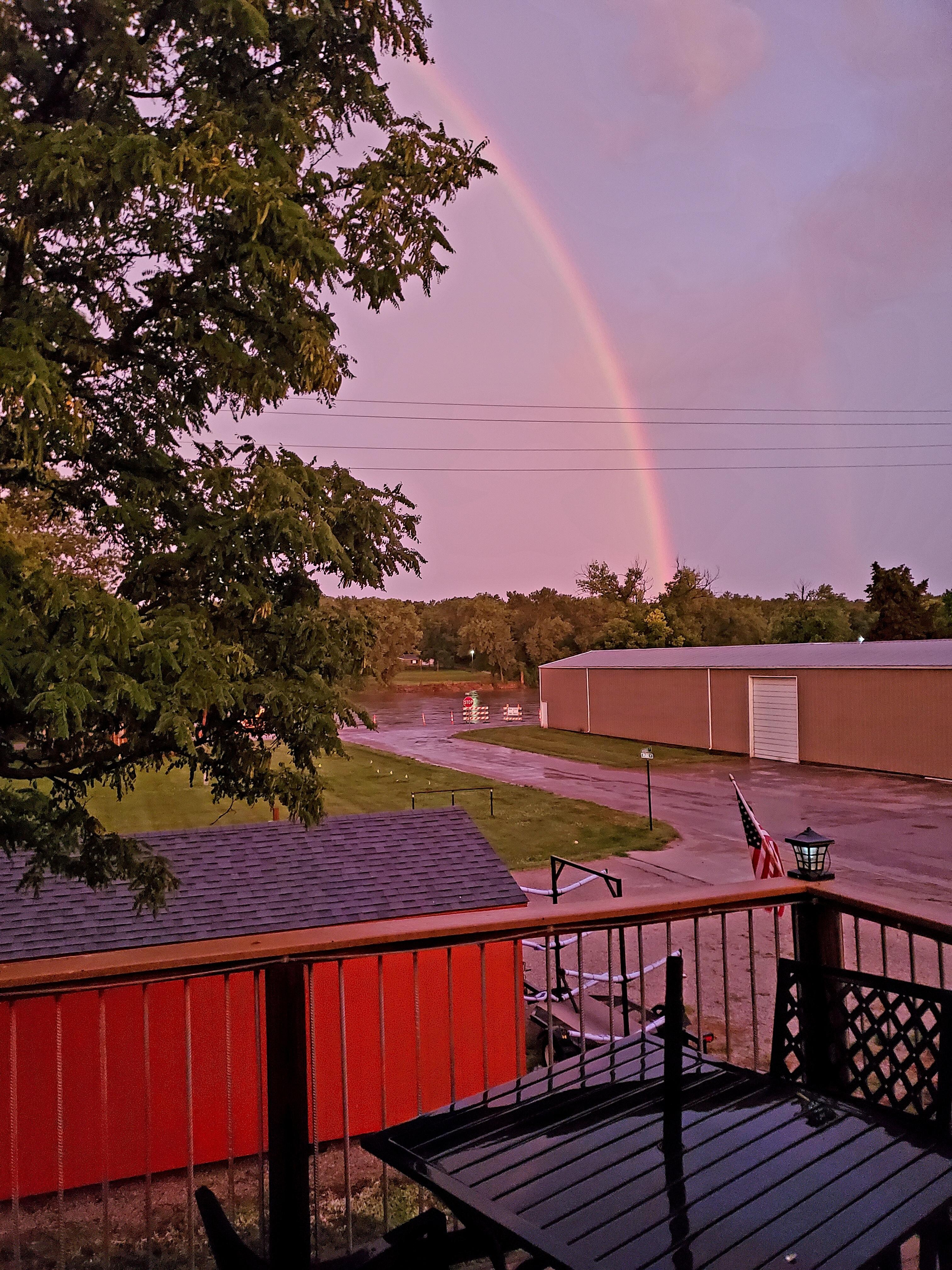 View from the balcony after the storm.