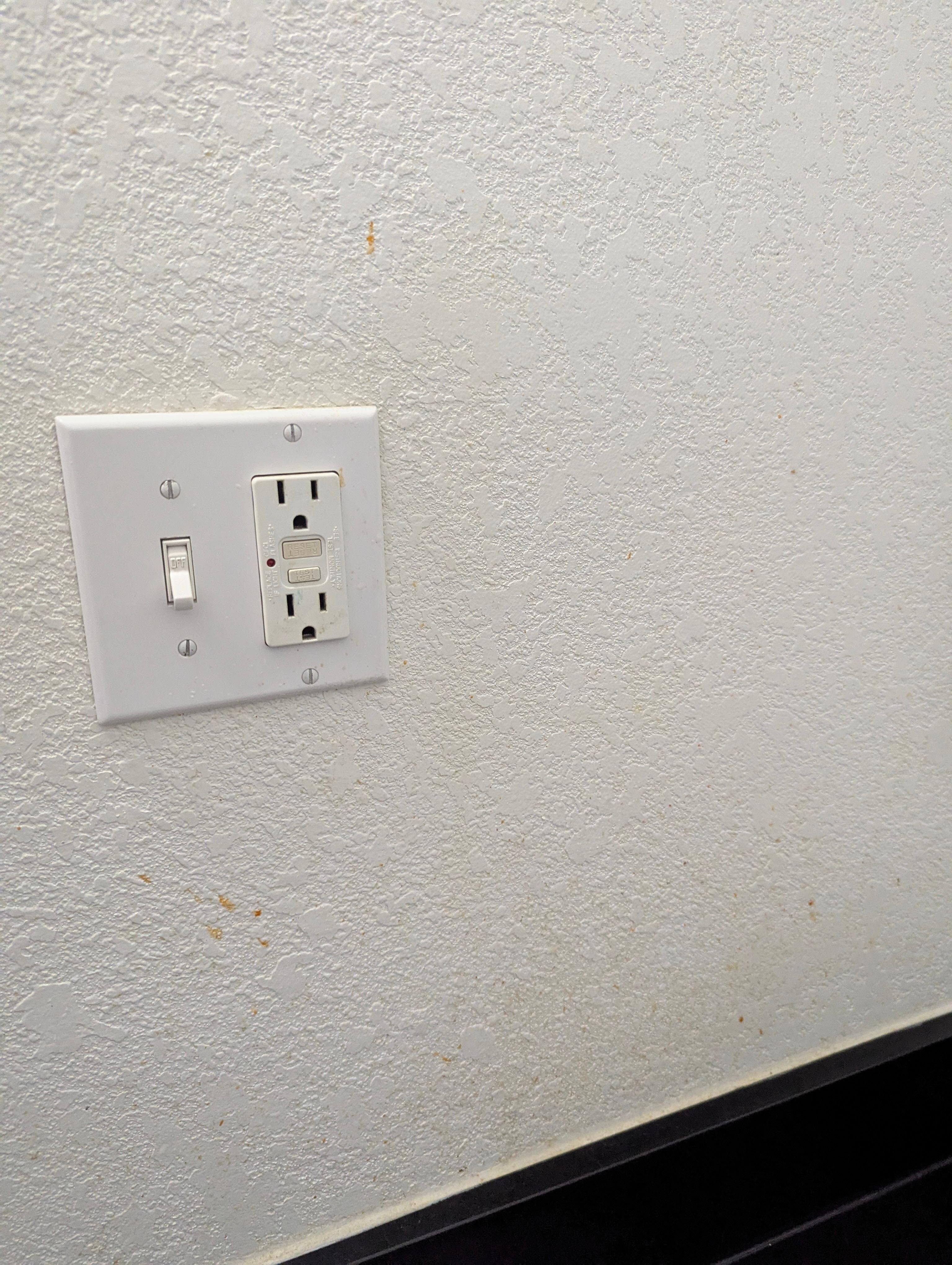 Stain spots on walls 