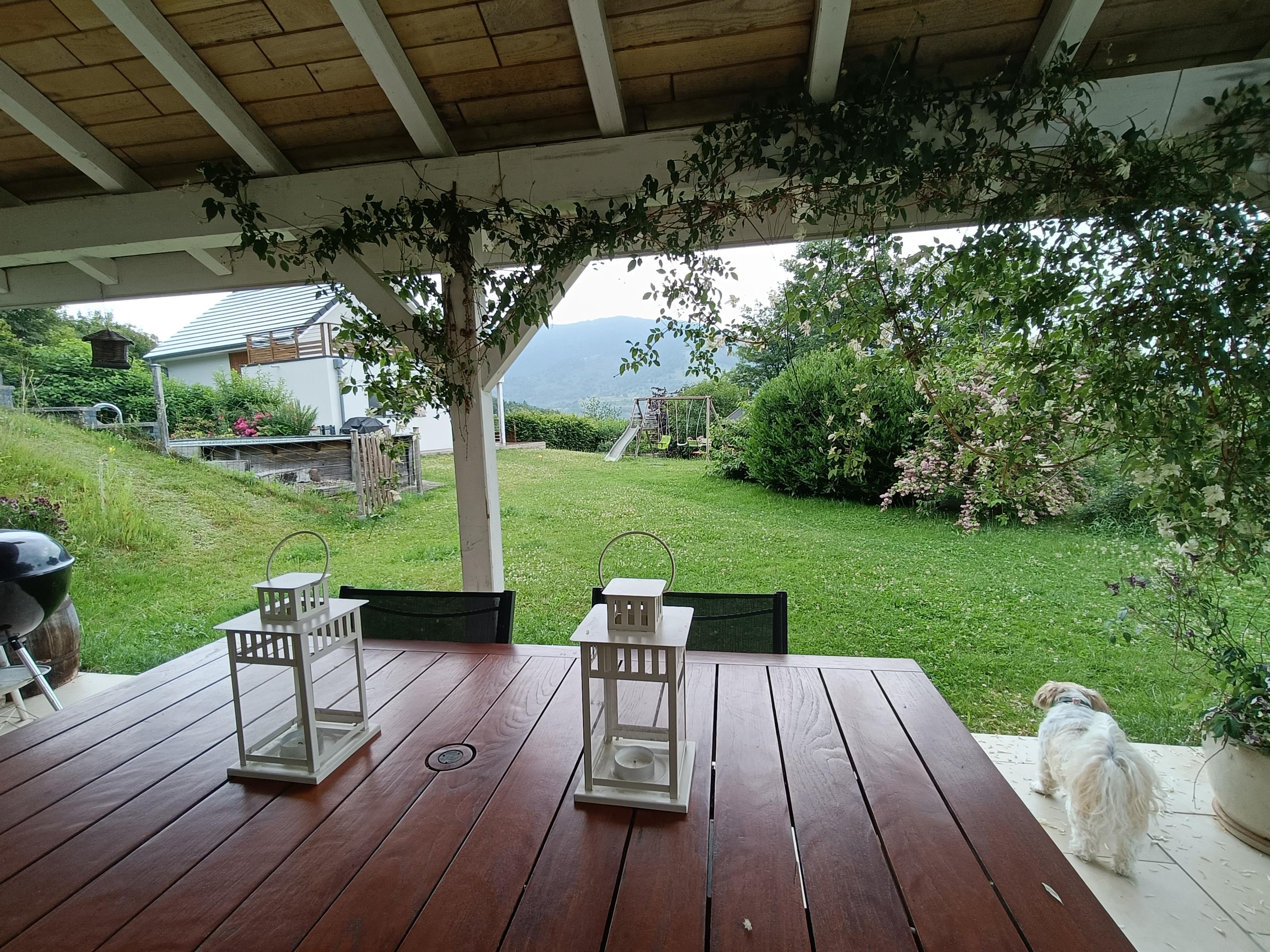 Uitzicht vanaf het terras 