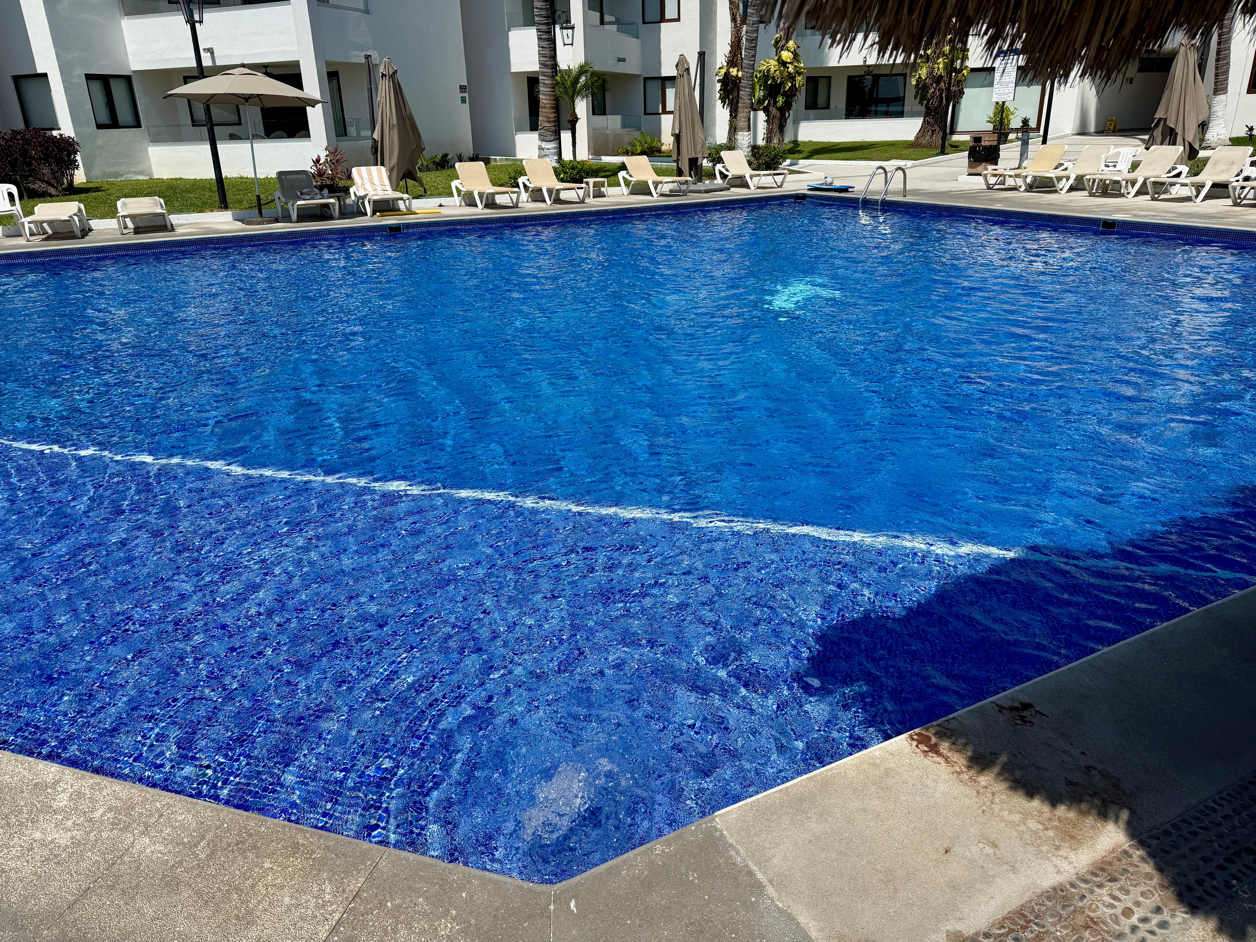 The swimming pool.