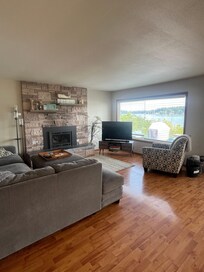 Main sitting space, another same size on other side of house, plenty of room including 2 spacious bedrooms.