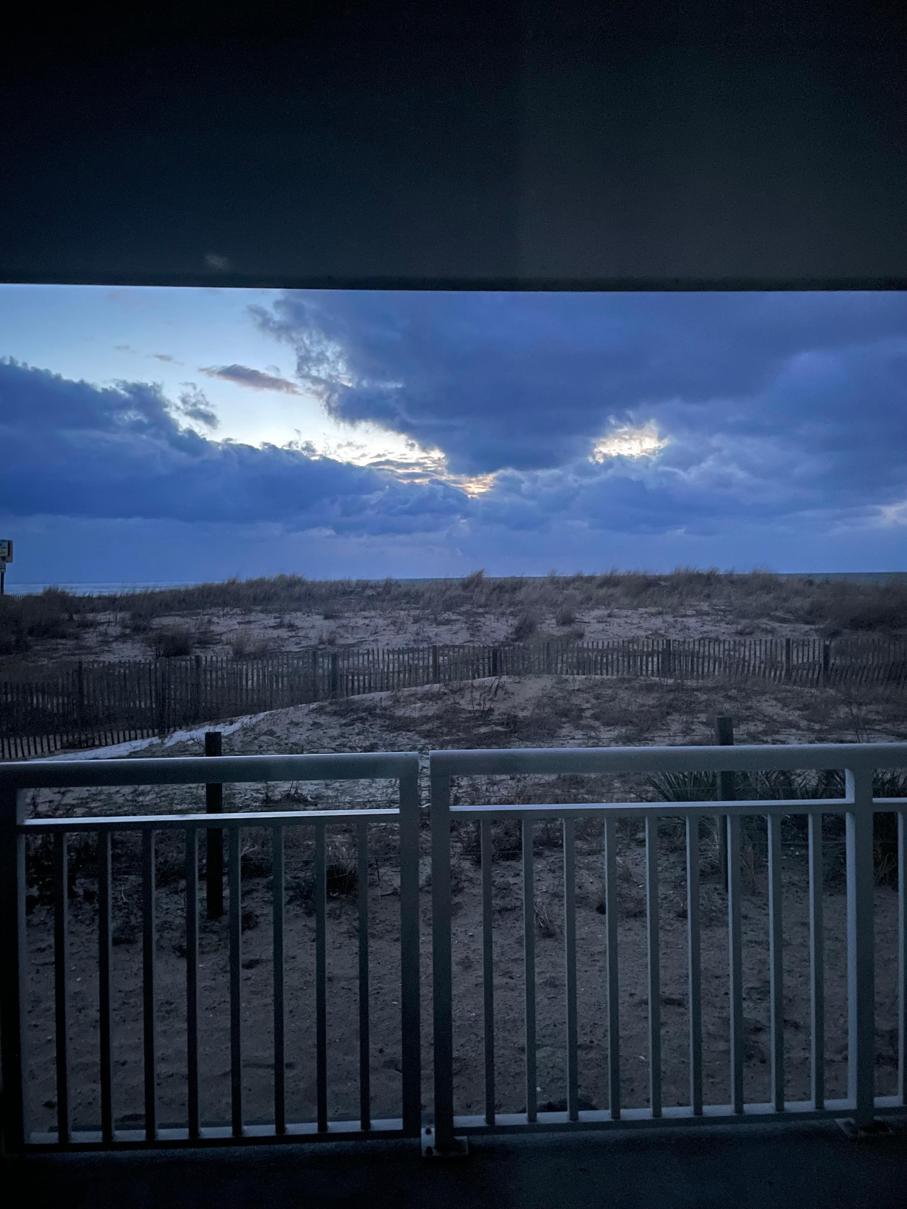 View from back patio. 