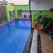 Small pool and deck.