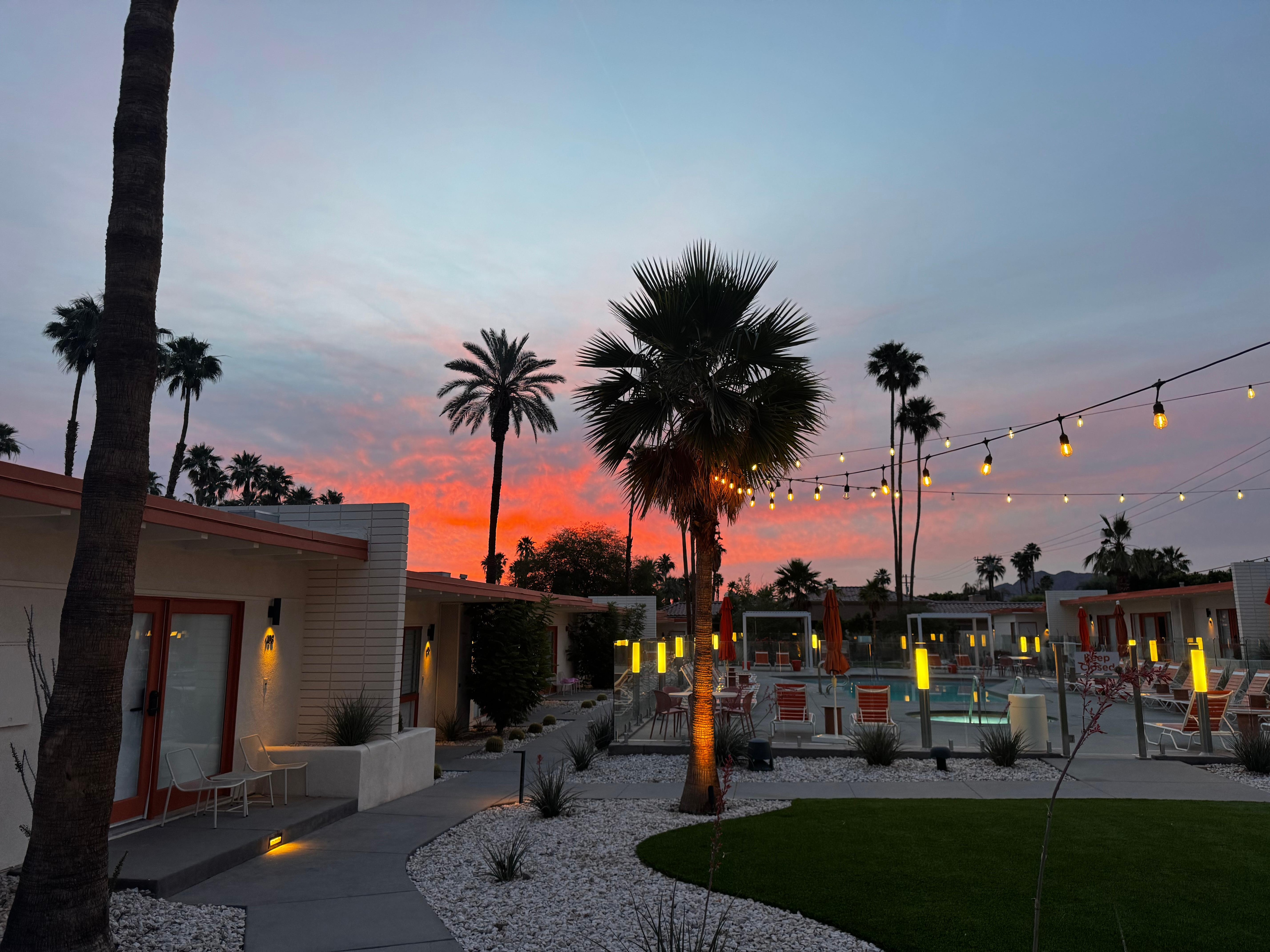 at sunrise