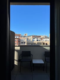 The view of the Temple of the Sacred Heart from our room. Nice!