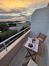 Blick vom Balkon