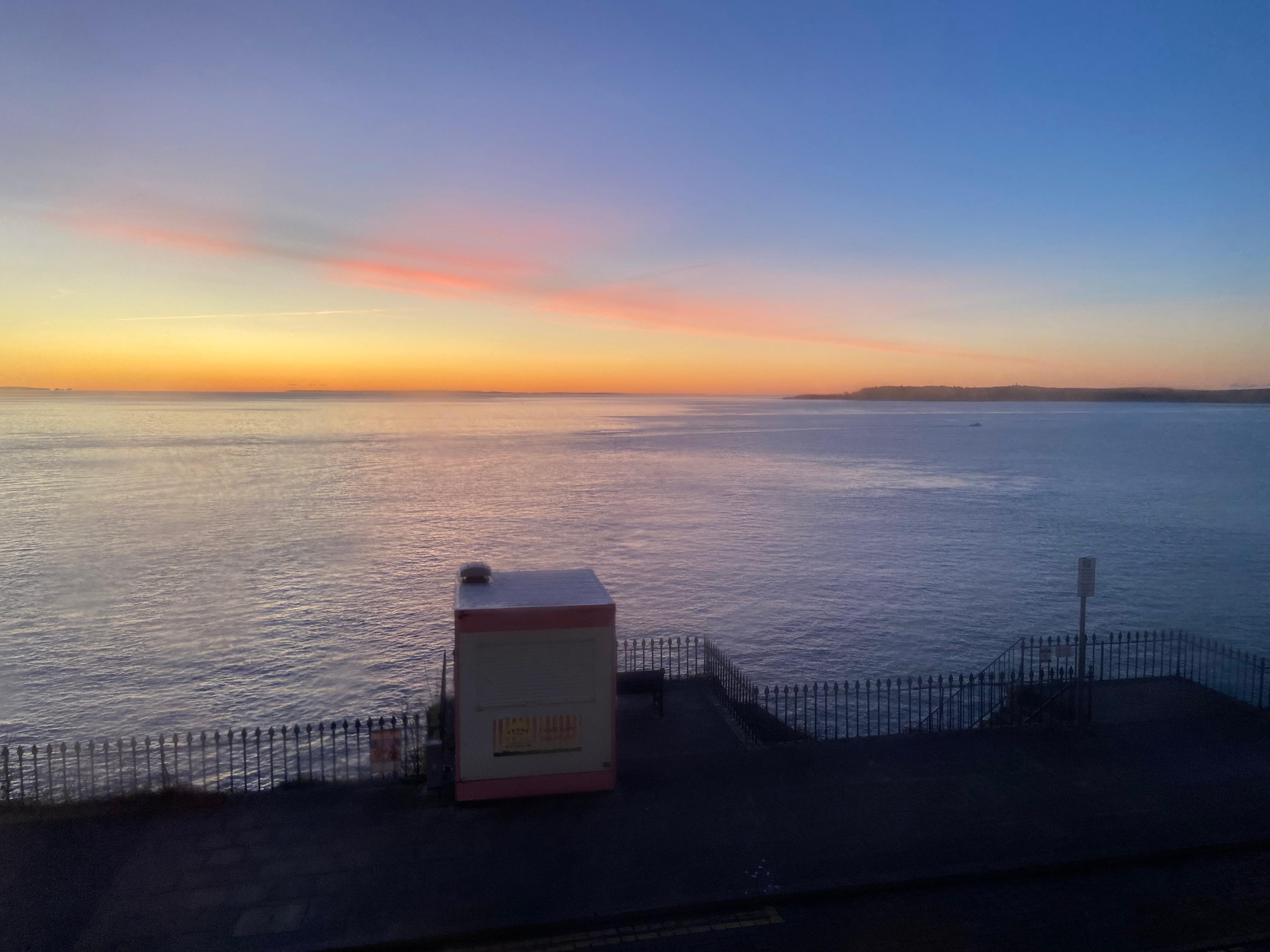 Sunrise view from the room