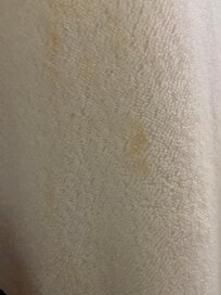 Stained linens, need update on a lot of things