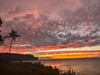 Sunset view from backyard