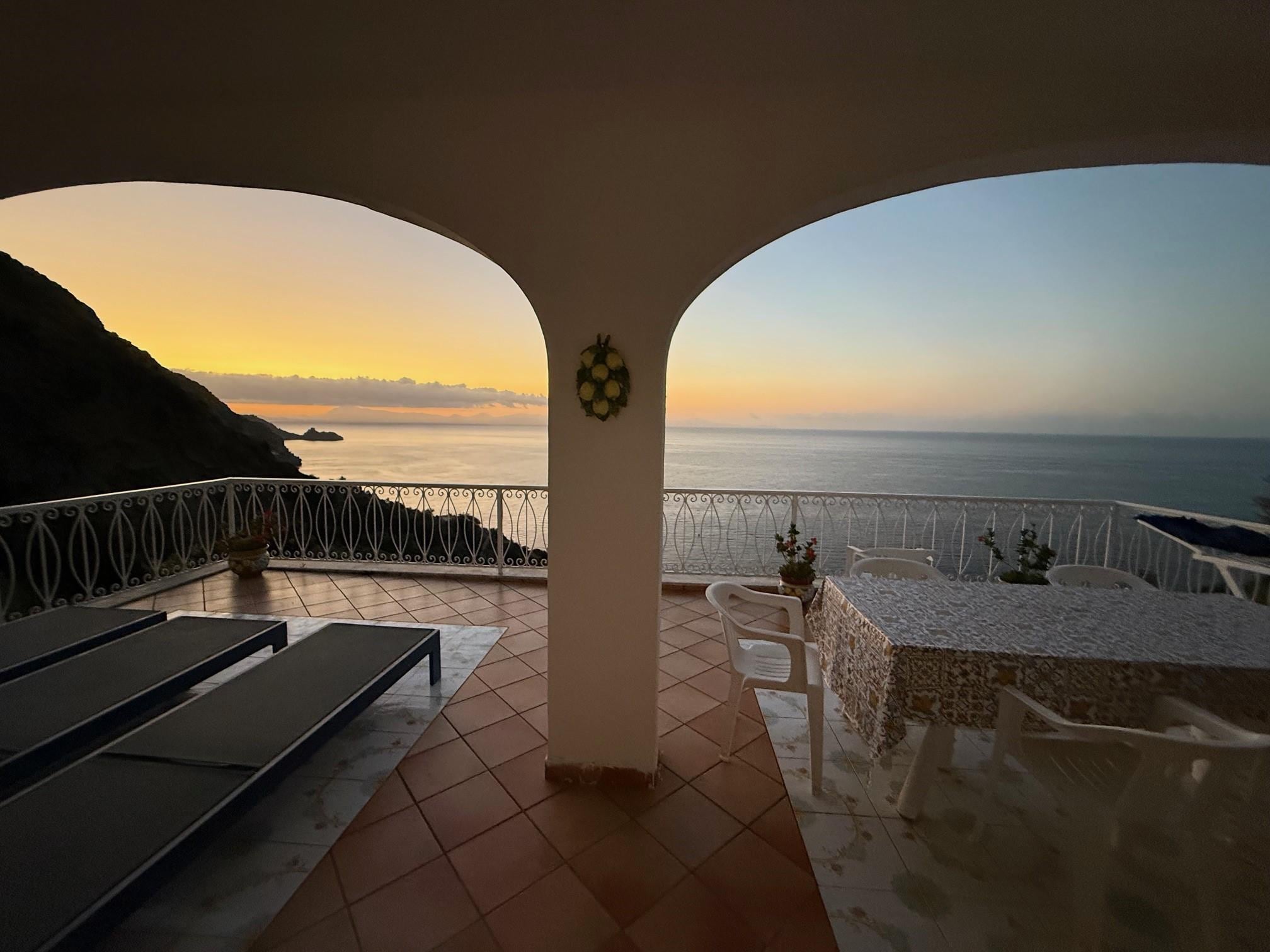 Sunrise from the terrace.