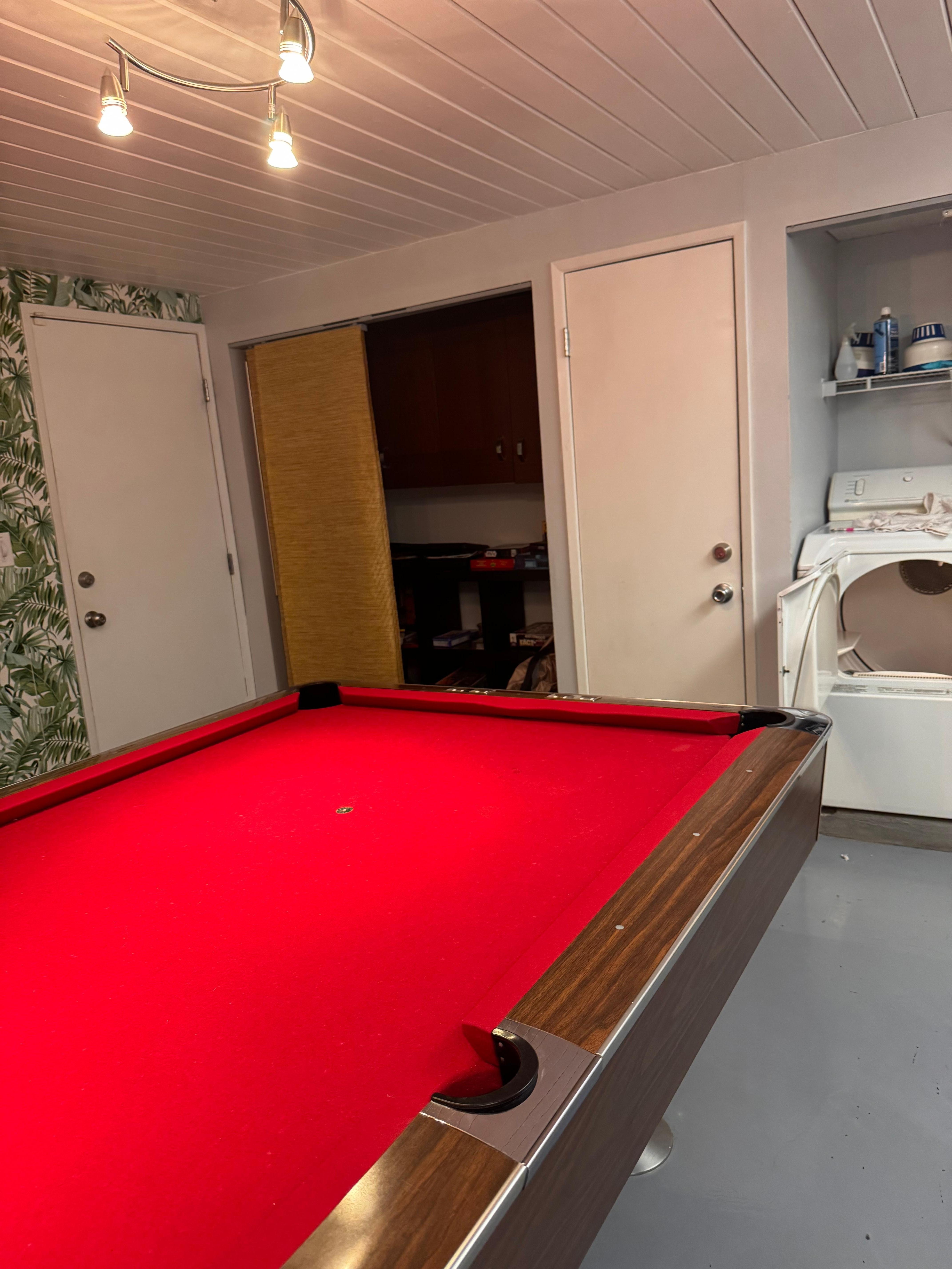 Pool table room