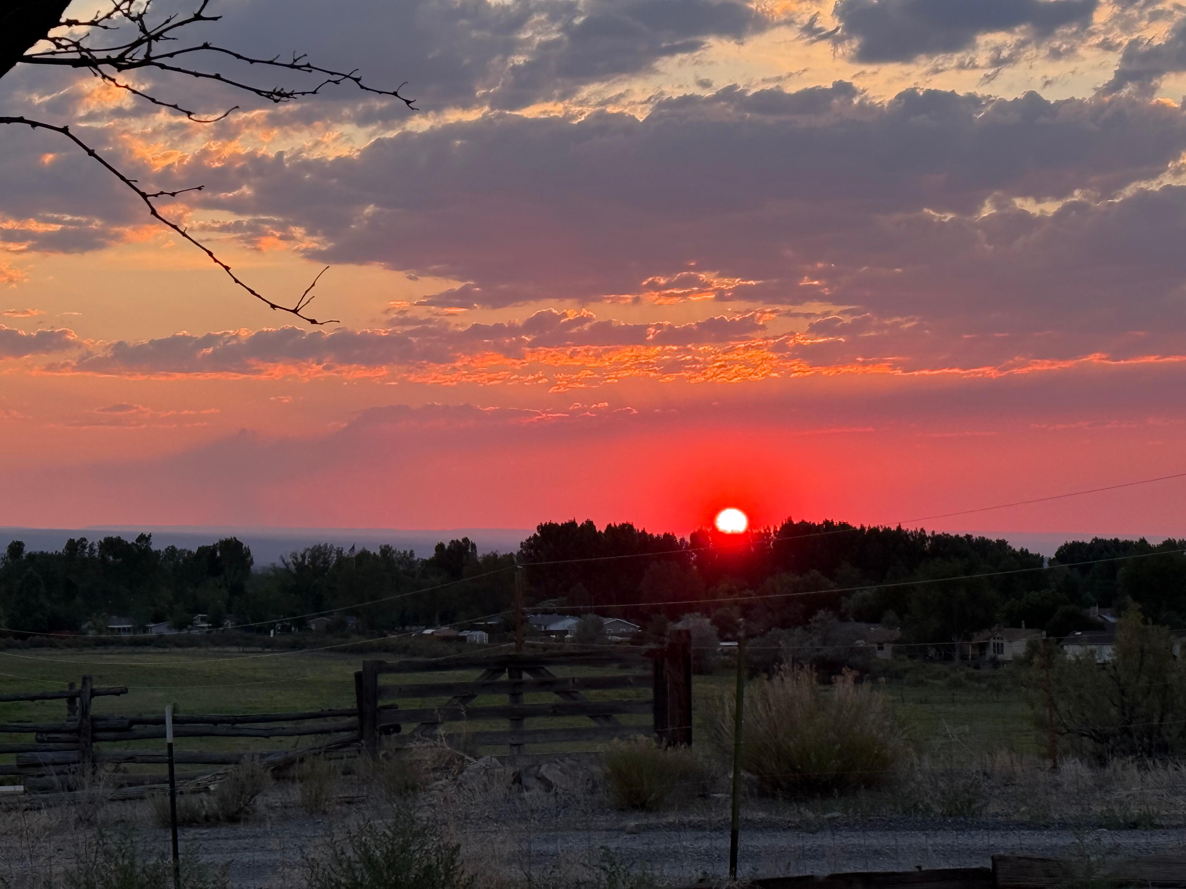 Sunset from the deck