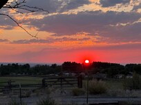 Sunset from the deck