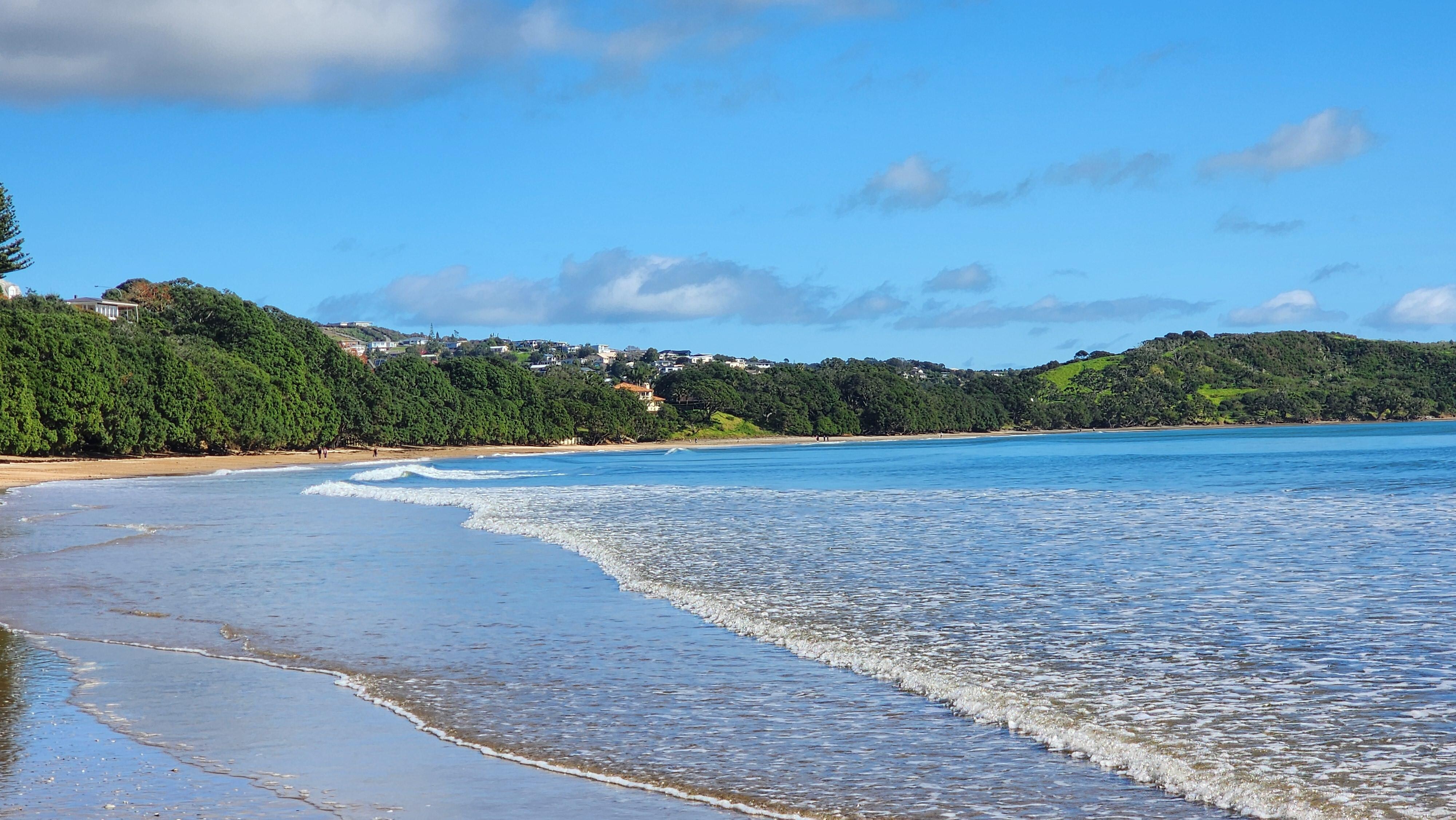 Looking down the beach, short walk from DAVINAS.